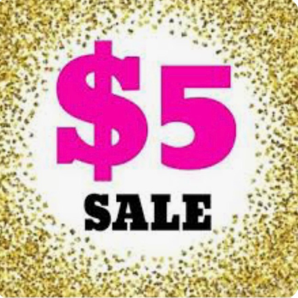 BUY ANY 3 $5 items get a fourth $5 item free!